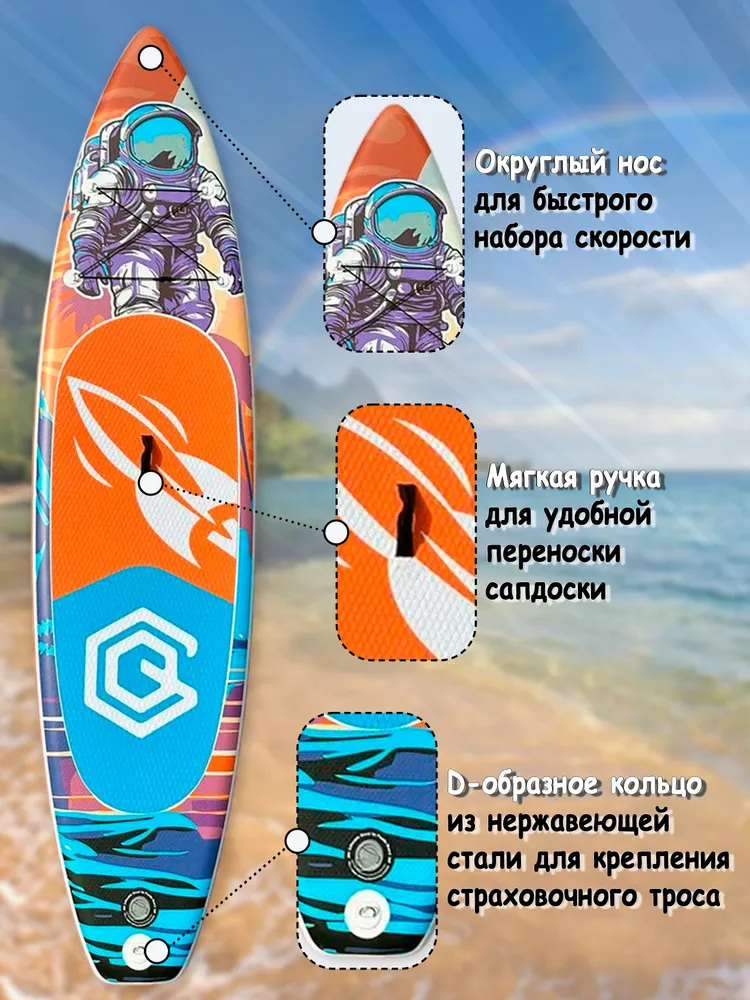 Надувная SUP-доска Сапборд AN Реальное фото Надувная SUP-доска Сапборд AN от магазина Спортев
