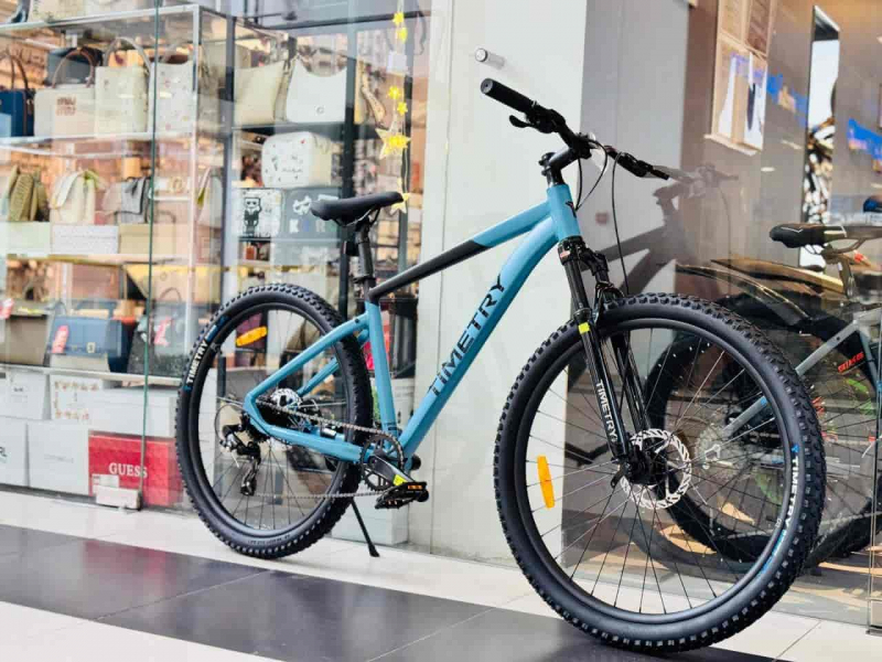 Реальное фото Велосипед Timetry TT416 27.5" 8 скор. синий ЕВ26 от магазина Спортев