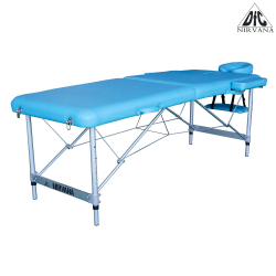 Массажный стол DFC NIRVANA, Elegant LUXE, 186х70х4 см, алюм. ножки, цвет св.голубой (Lt.Blue) TS2010_Bu