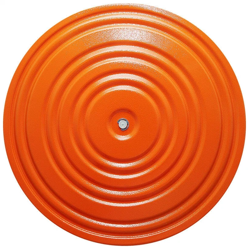 Реальное фото Диск здоровья Torres 28 см метал. оранжевый/черный MR-D-06 от магазина СпортЕВ
