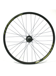 Колесо 26" заднее обод двойной алюм. черн, диск, втул. под кассету 8-10ск на промподшип. быстросъем 630106