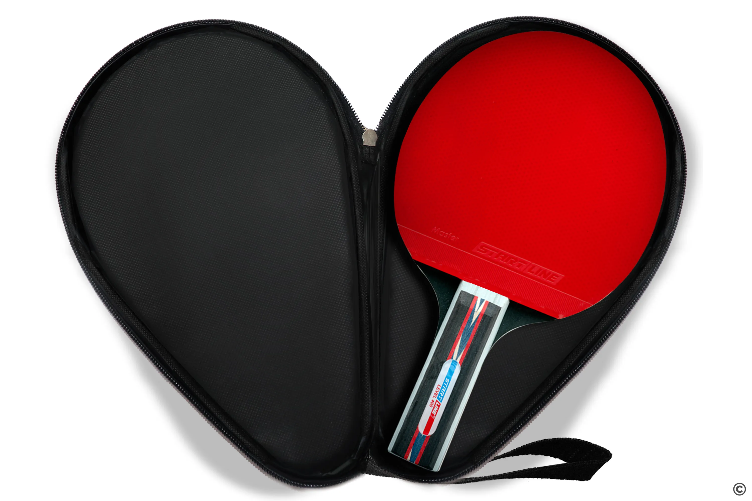Реальное фото Чехол для теннисной ракетки Start Line красный с карманом 79011 от магазина СпортЕВ