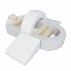 Мягкий игровой комплекс Romana «Авиалайнер» (серо-бежевый) ДМФ-МК-14.76.06 (серо-бежевый)