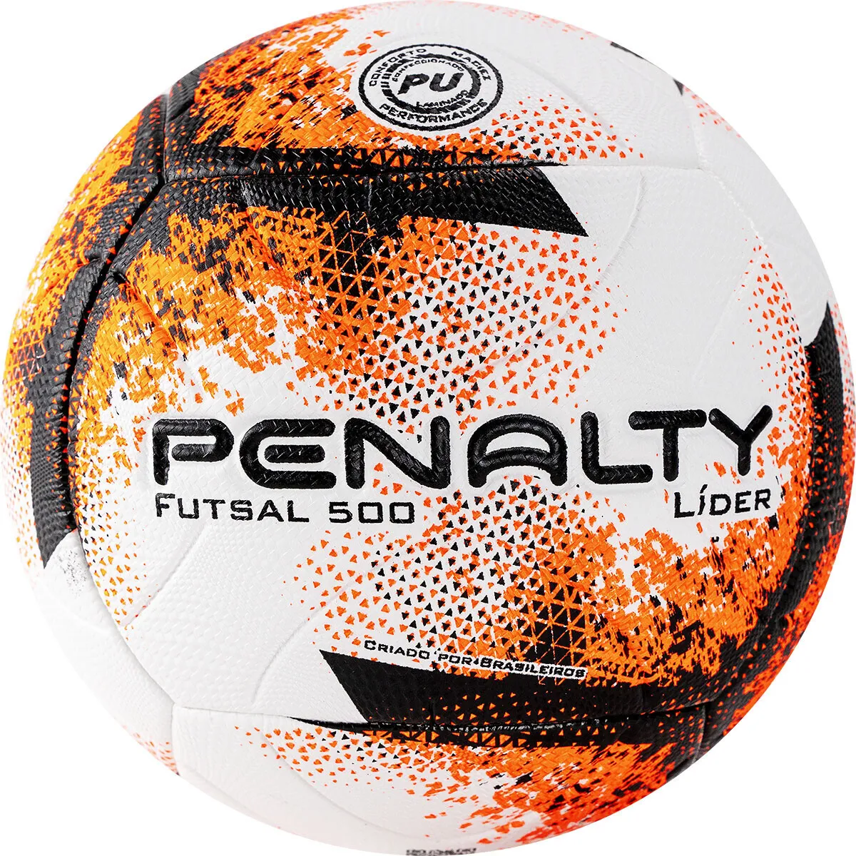 Реальное фото Мяч футзальный Penalty Futsal 500 Lider XXI №4 бело-оранжево-черный 5213061710-U от магазина СпортЕВ
