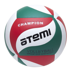 Мяч волейбольный Atemi Champion синт кожа, PU Soft зел/бел/красн 111534