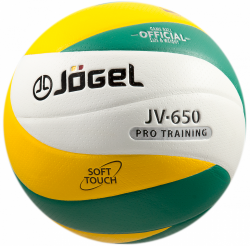 Мяч волейбольный Jogel JV-650 зеленый/желтый 19097
