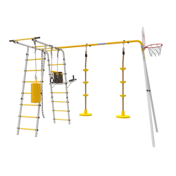 ROMANA Спорт Плюс 2 (желтый/серый) (с качелями Диск) 103.20.08+1.Д-26.09+1.Д-26.09