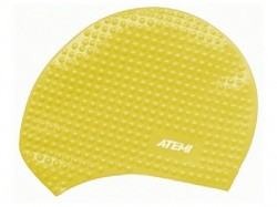 Шапочка для плавания Atemi силикон бабл желтая BS30