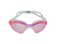 Очки-маска для плавания Whale Y0M555-5 для взрослых белый/розовый