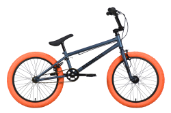 Велосипед Stark Madness BMX 1 (2022) темно-синий/черный/мандариновый