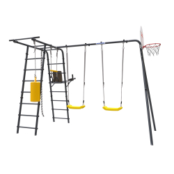 ROMANA Спорт Плюс 2 (антрацит) (с пластиковыми качелями) 103.20.08+1.Д-26.01+1.Д-26.01