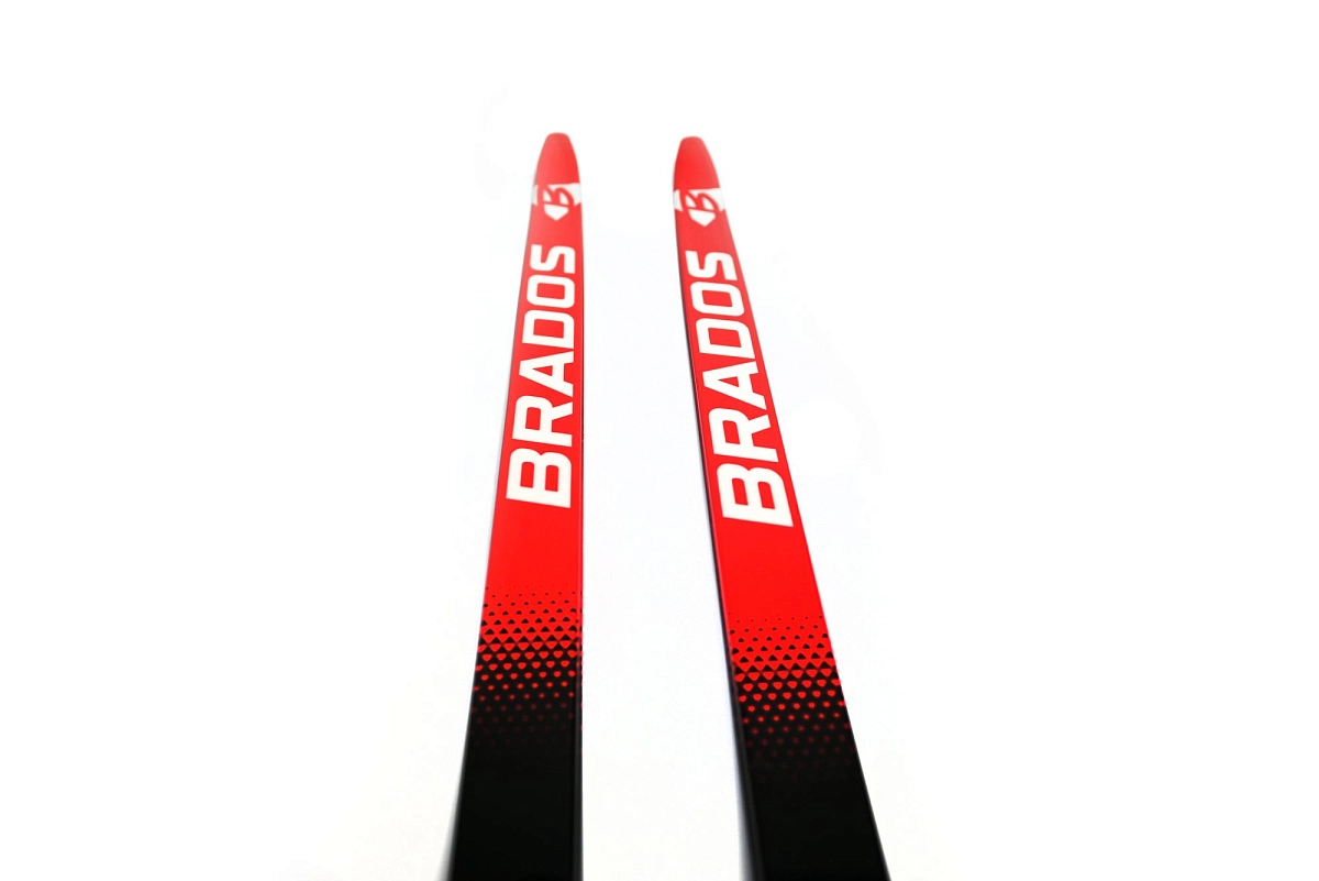 Реальное фото Беговые лыжи STC RS Skate красный от магазина Спортев