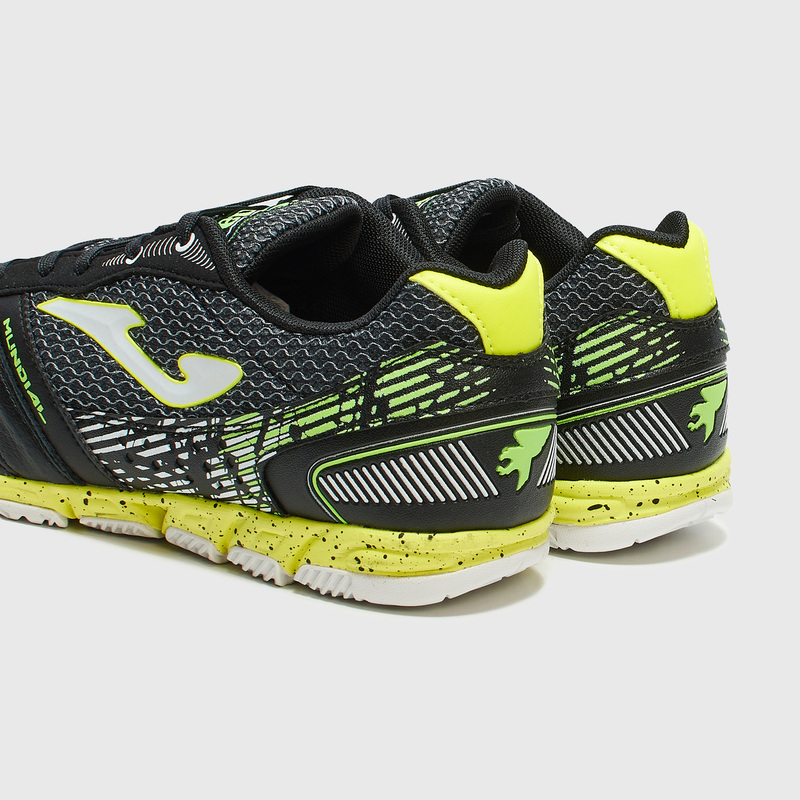 Реальное фото Бутсы Joma Mundial Indoor чер/желт/бел MUNW2201IN от магазина Спортев