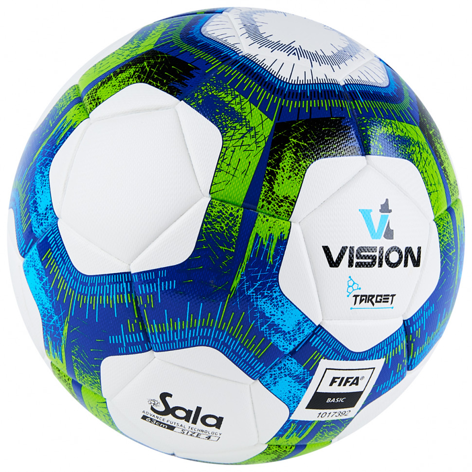 Мяч футзальный Vision Target №4 FIFA Basic ПУ белый/синий FS324094 Реальное фото Мяч футзальный Vision Target №4 FIFA Basic ПУ белый/синий FS324094 от магазина Спортев