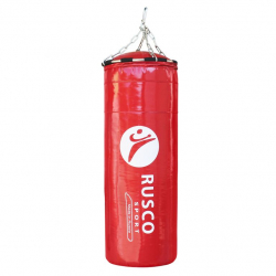 Мешок боксерский RuscoSport 55 кг (+/- 5 кг), 180 см, d-35 см красный 43698