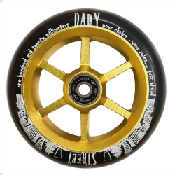 Колесо для самоката TechTeam X-Treme 120 мм Форма 6ST (для самоката Street Dady) gold Колесо для самоката TechTeam X-Treme 120 мм Форма 6ST (для самоката Street Dady) gold