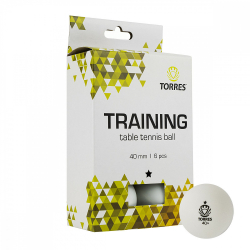 Мяч для настольного тенниса Torres Training 1* 1 шт белый TT21016