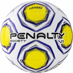 Мяч футбольный Penalty Bola Society S11 R2 XXI №5 PU термосшивка бело-желт-синий 5213081463-U Мяч футбольный Penalty Bola Society S11 R2 XXI №5 PU термосшивка бело-желт-синий 5213081463-U