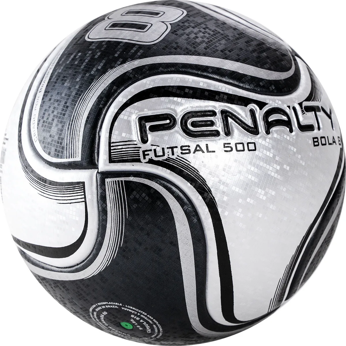 Реальное фото Мяч футзальный Penalty Futsal 500 Bola 8 X №4 черно-белый 5212861110-U от магазина СпортЕВ