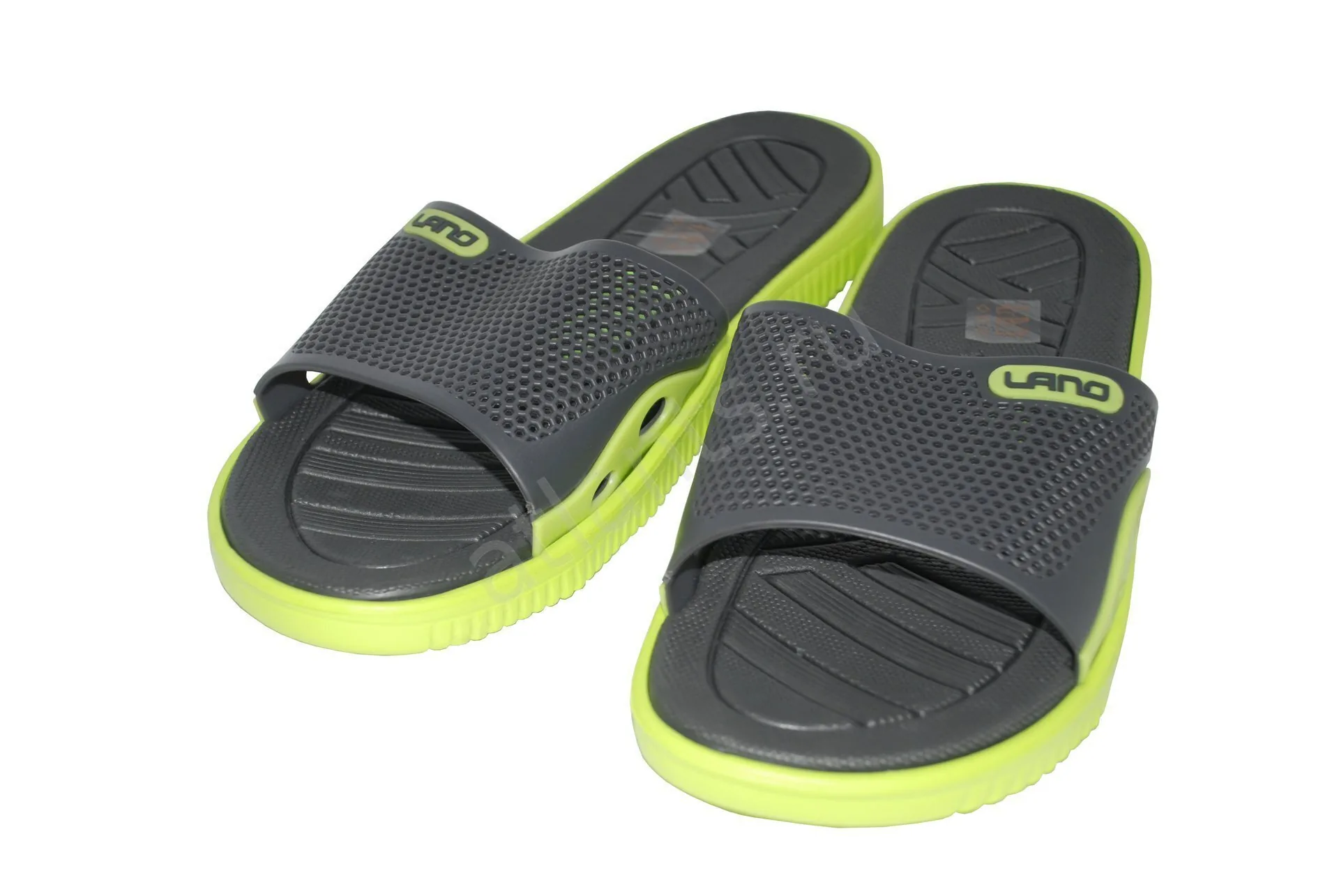 Реальное фото Шлепанцы Lano мужские серый KL-4-6168-D от магазина Спортев