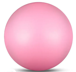 Мяч для художественной гимнастики 19 см 400 г Indigo металлик розовый IN329