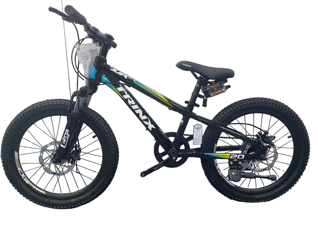 Реальное фото Велосипед TRINX Junior 3.0 20" черный/белый/синий от магазина СпортЕВ