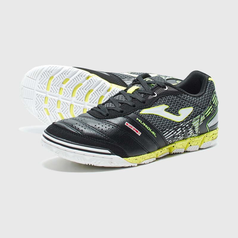 Реальное фото Бутсы Joma Mundial Indoor чер/желт/бел MUNW2201IN от магазина Спортев