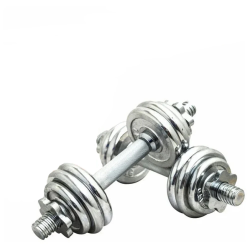 Набор гантелей 10 кг х 2 шт хромированные 0749