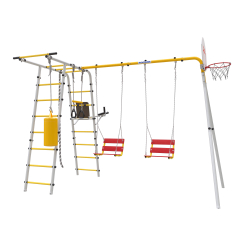 ROMANA Спорт Плюс 2 (желтый/серый) (с цепными качелями) 103.20.08+1.Д-26.02+1.Д-26.02