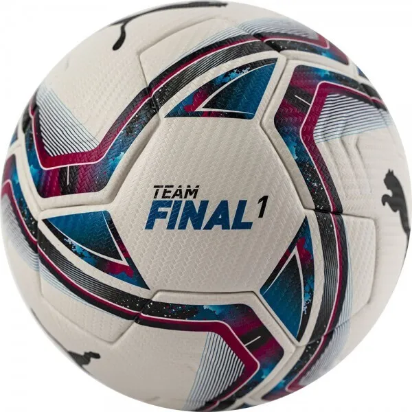 Реальное фото Мяч футбольный Puma Teamfinal 21.1 №5 белый 08323601 от магазина СпортЕВ