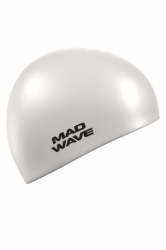 Шапочка для плавания Mad Wave Intensive Big white M0531 12 2 02W