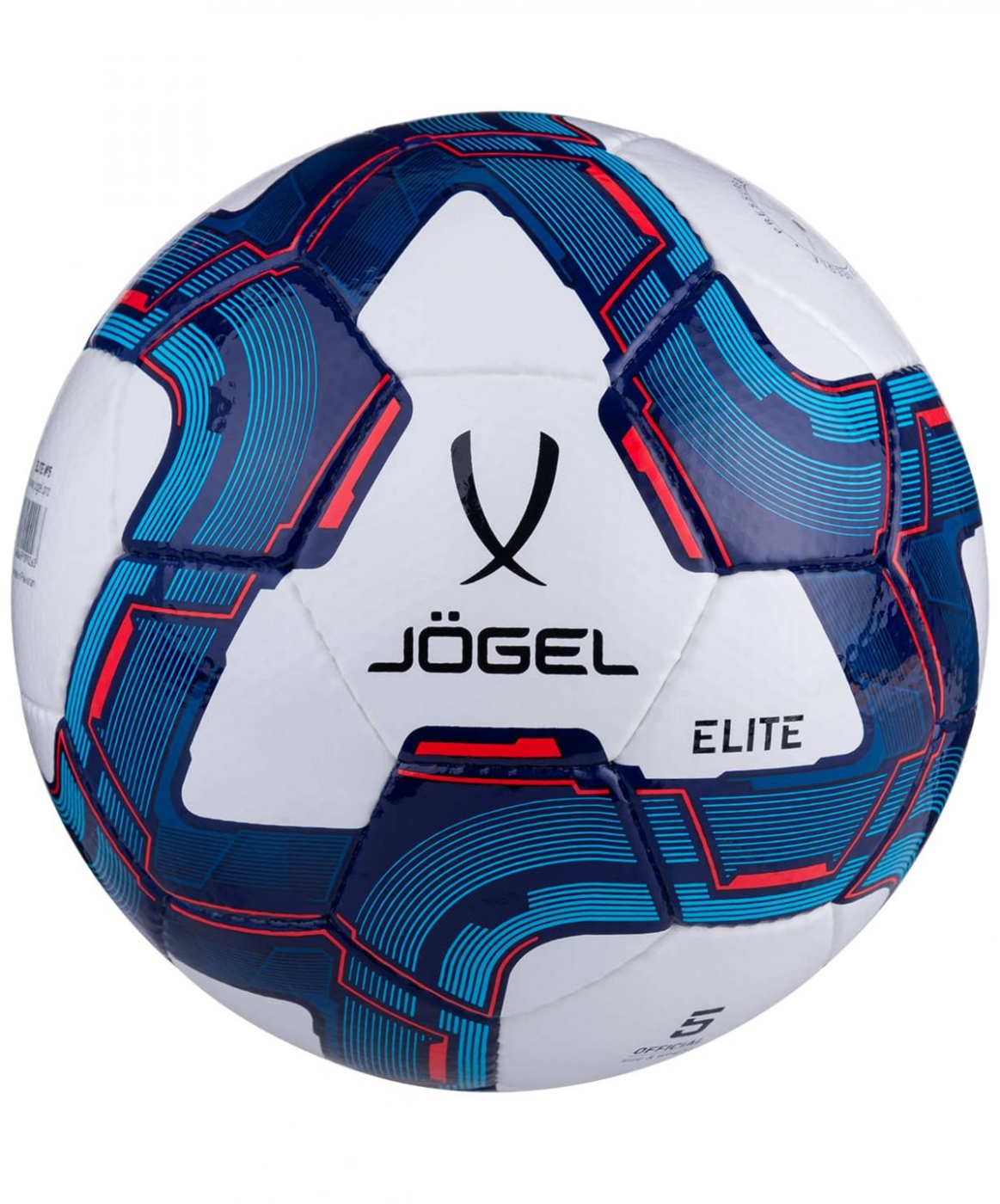 Мяч футбольный Jogel Elite №4 белый/синий/красный 16941 Реальное фото Мяч футбольный Jogel Elite №4 белый/синий/красный 16941 от магазина Спортев