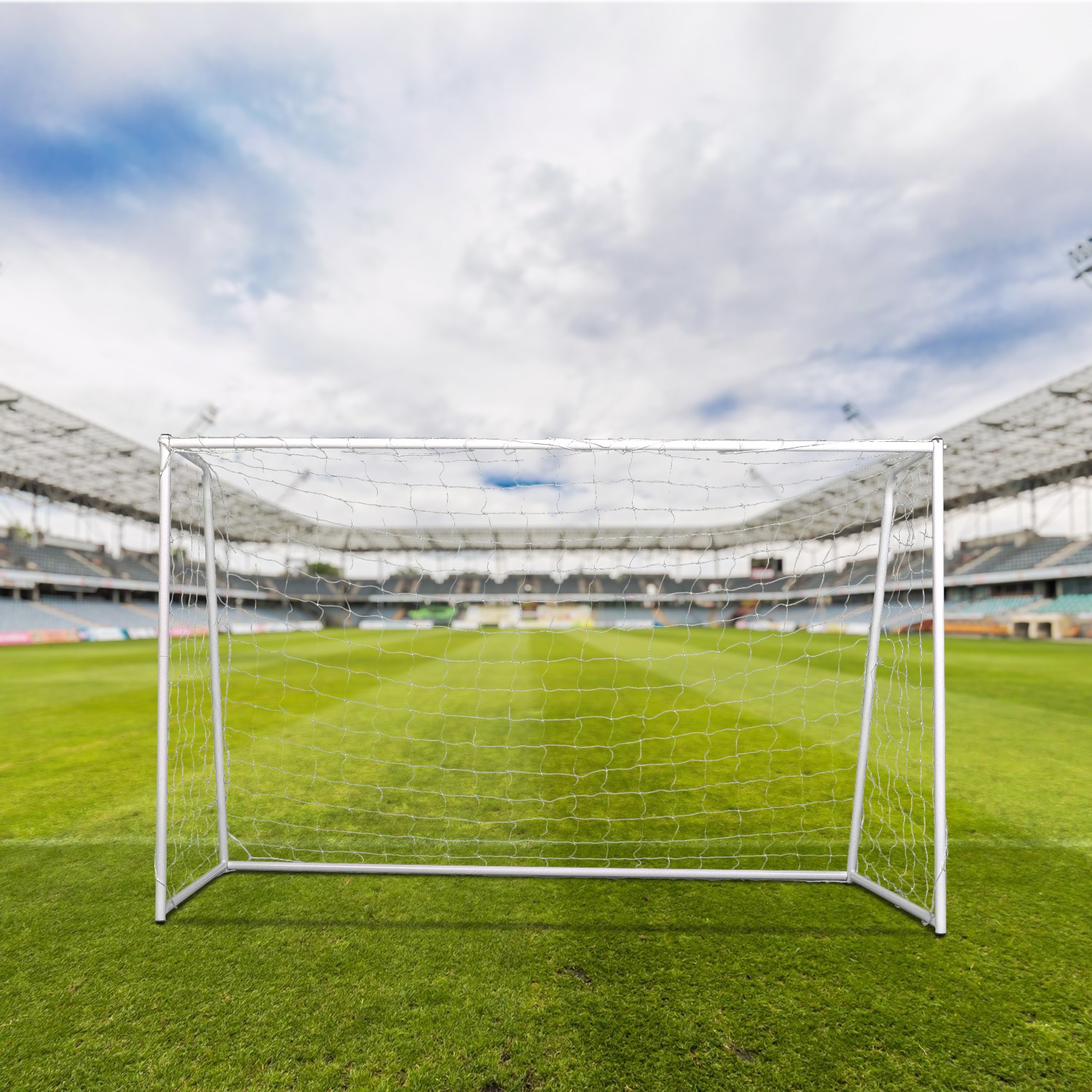 Реальное фото Ворота игровые DFC  GOAL240 240x150x65cm от магазина Спортев