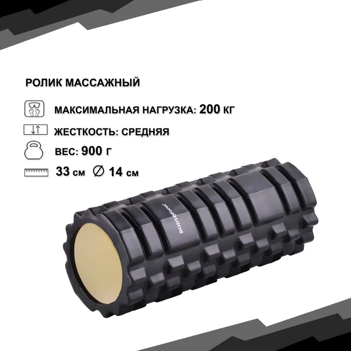 Ролик массажный Body Form BF-YR01 черный Реальное фото Ролик массажный Body Form BF-YR01 черный от магазина Спортев
