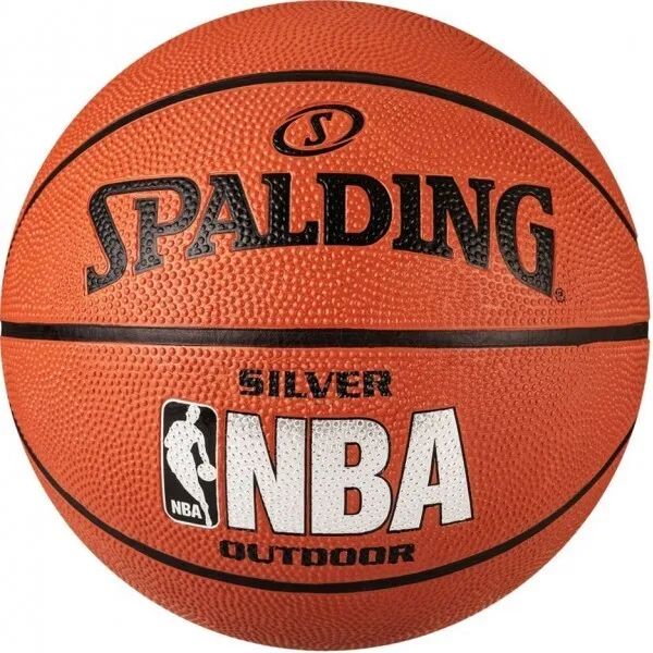 Реальное фото Мяч баскетбольный Spalding NBA Silver Series Outdoor размер №3 коричневый 65-821Z от магазина СпортЕВ