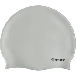 Шапочка для плавания Torres No Wrinkle силикон серебро SW-12203SV