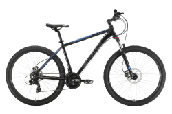 Велосипед Stark Hunter 27.2 HD (2022) черный/голубой
