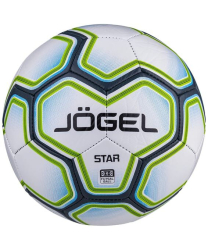 Мяч футзальный Jogel Star №4 белый/синий/зеленый 16948