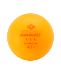 Мяч для настольного тенниса Donic-Schildkrot 3* Exclusive оранжевый (1 шт) 3358