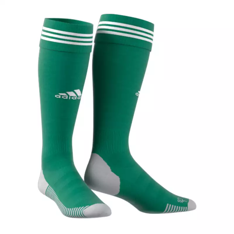 Реальное фото Гетры футбольные Adidas AdiSock 18 зеленый/белый CF3574 от магазина СпортЕВ