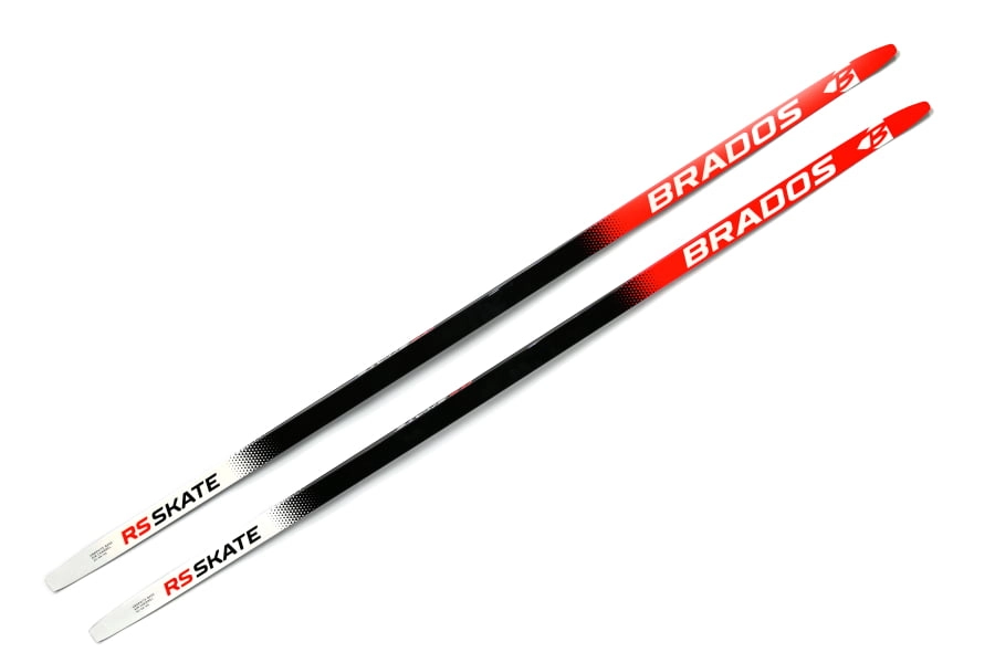 Реальное фото Беговые лыжи STC RS Skate красный от магазина Спортев