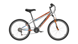 Велосипед Black One ICE 20 (2022) серебристый/оранжевый/голубой