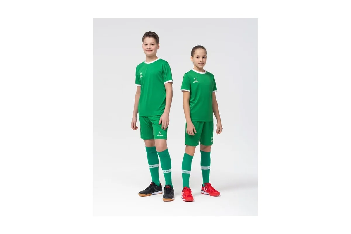 Реальное фото Футболка игровая Jogel Camp Origin Jersey JFT-1020 зеленый/белый 16189/16181 от магазина Спортев