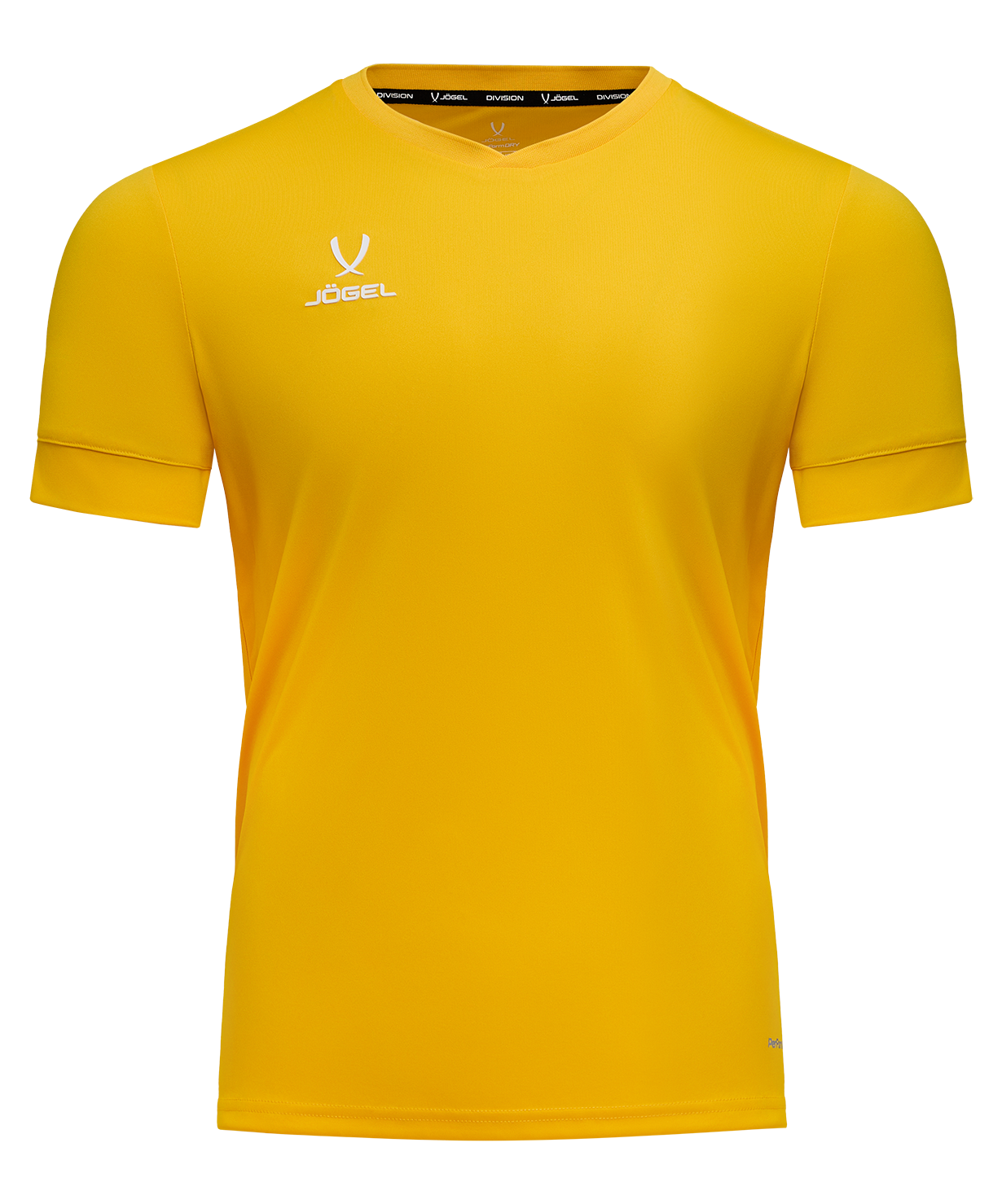 Реальное фото Футболка игровая DIVISION PerFormDRY Union Jersey, желтый Jögel от магазина Спортев