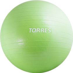 Фитбол 65 см Torres ПВХ антивзрыв, с насосом, зеленый AL121165GR