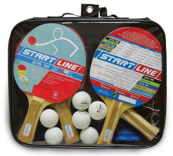 Набор для настольного тенниса Start Line Level 100 (4 р-ки,6 мячей Clab Select, сетка с кр 61-452