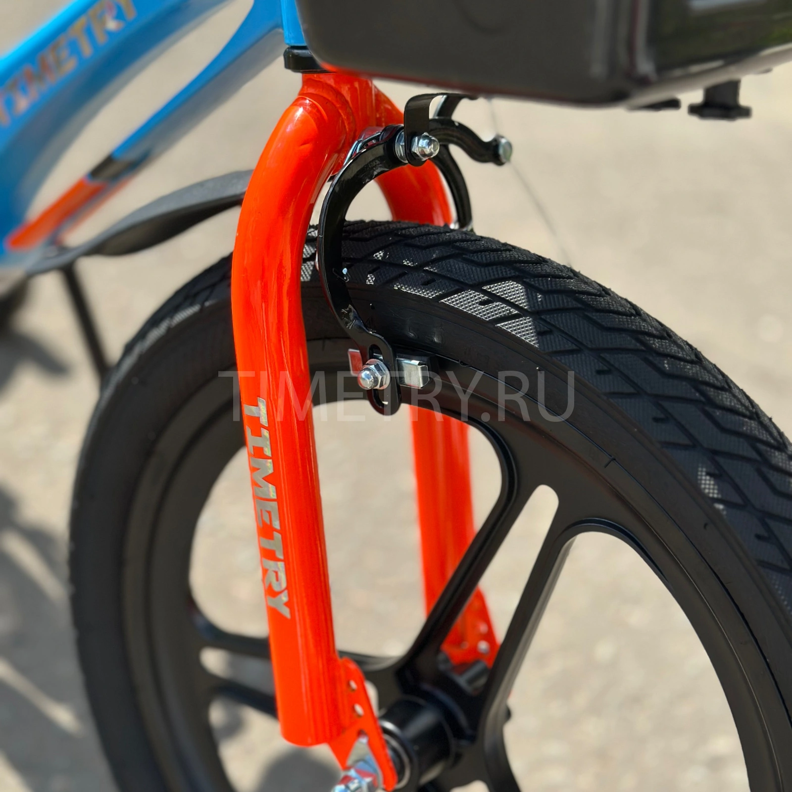 Реальное фото Велосипед Timetry TT5007 18" 1 скор. синий ЕВ26 от магазина Спортев