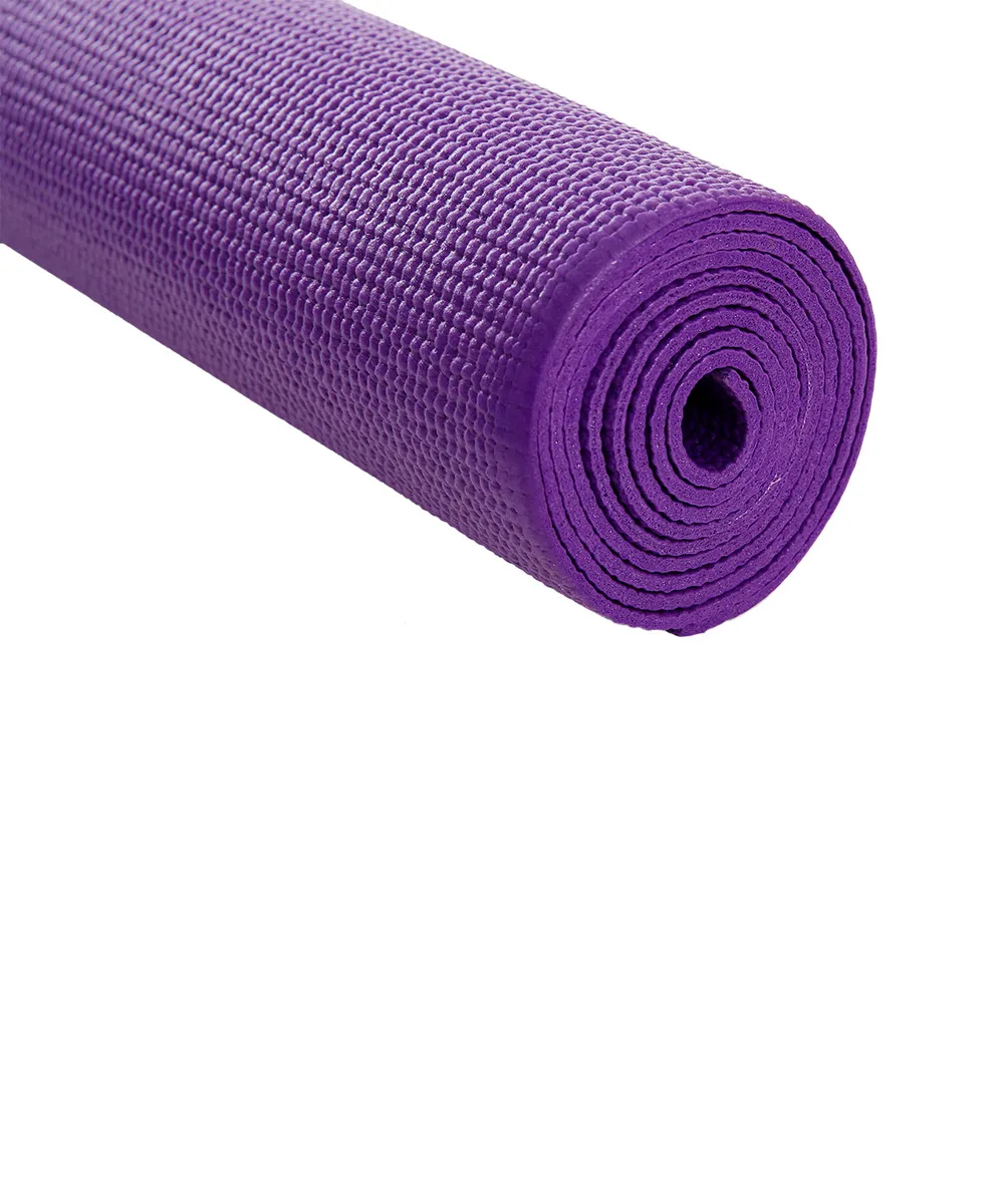 Реальное фото Коврик для йоги 173x61x0,4 см StarFit FM-101 PVC фиолетовый 18899 от магазина СпортЕВ