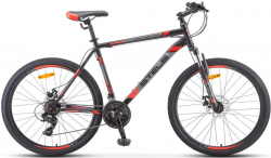 Велосипед Stels Navigator-700 MD 27.5" (2021) чёрный/красный F010