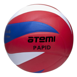 Мяч волейбольный Atemi Rapid синт кожа, RU Soft черный/белый/красный